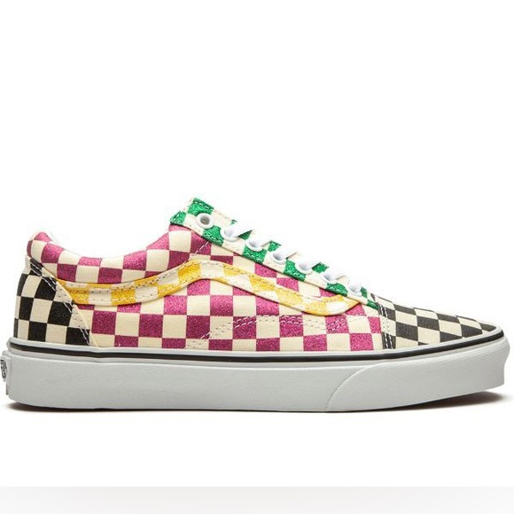 EUC Men’s Size 6/Women’s Size 7.5 Vans Old Skool Shoes Checkerboard Multicolored - Picture 1 of 12